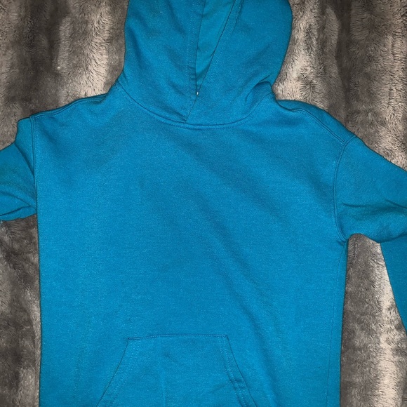 Solid blue boyfriend hoodie - Picture 1 of 1